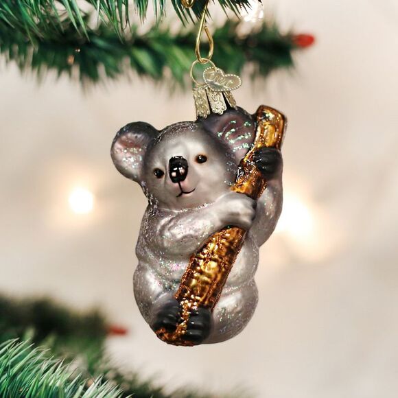 Koala Bear on Tree Branch Christmas Holiday Ornament - Picture 4 of 7